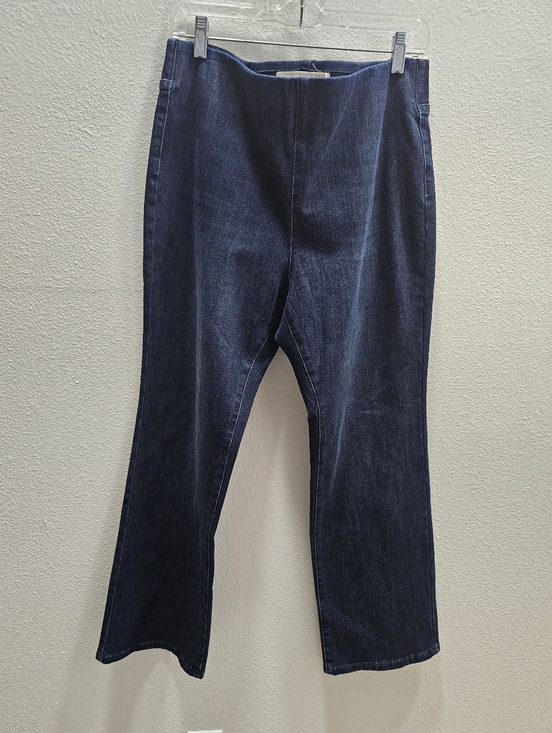 Soft Surroundings Navy Denim Bootcut Pull On Jeans size PL - Picture 2 of 4